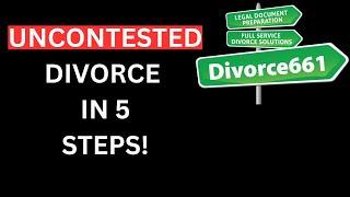 5 Steps To Get An Uncontested Divorce In California #divorce661