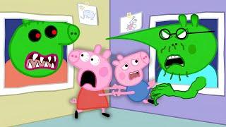 Zombie Apocalypse, Peppa Pig Turn Into Giant Zombies‍️| Peppa Pig Funny Animation