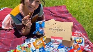 CraveBox Review + Unboxing BEST Snack Box PACKED w/ Snacks & Treats!! GREAT Gift Idea!