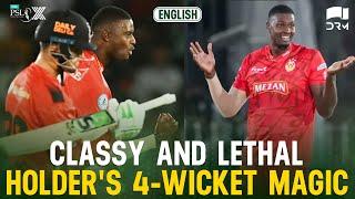 Jason Holder Takes 4 Wickets | Islamabad United vs Lahore Qalandars | Match 1 | HBL PSL X | M3O1K