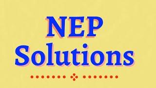 Welcome to NEP solutions       #NEP #RCUB