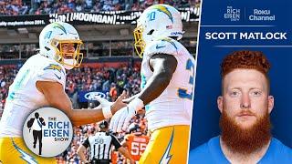 Chargers FB/DT Scott Matlock: Justin Herbert Is Banned from Giving High Fives | The Rich Eisen Show