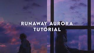 how to edit runaway aurora TikTok filter | TIKTOK TRENDS