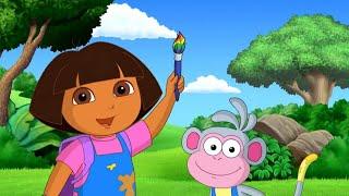 Dora learning colors drawing | Dora coloring book