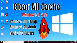 How to Clear ALL CACHE & JUNK From Windows 11 & Windows 10 (Easy Way)