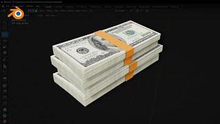 MAKING MONEY in BLENDER: EASY Stack of Banknotes for Beginners