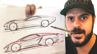 How to draw cars - Simple tricks using only a $0.50 pen TRY THIS!