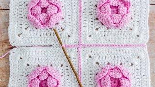 Joining Crochet Squares (Flat Slip Stitch Seam)