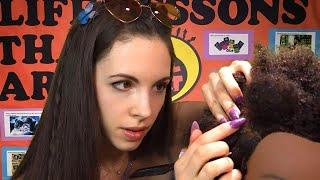 ASMR - 90s Girl In The Back Of Class Plays With Your HAIR - Detangling, Scalp Check, Afro, Buns