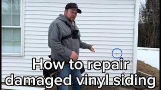 How to repair damaged vinyl siding