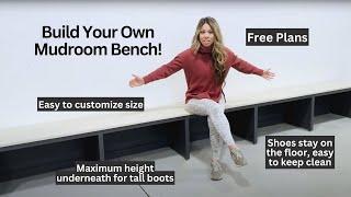 The BEST Mudroom Bench You Can Build!