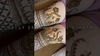 Bridal Mehandi Design By Ayesha ️ (Daily Craft Ayesha khanam)#ayesha #mehndi #designs #art