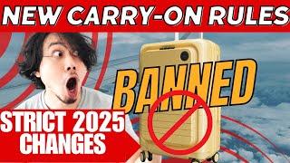 Airlines Warning: Your Carry-On Will Be Rejected in 2025. Carry on New Rules!