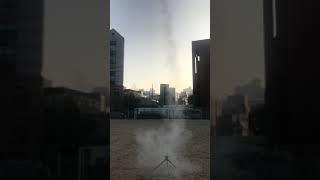 Model Rocket Launch - Landed on the rooftop