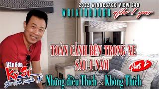 VAN SON  PART 2- 2022 WINNEBAGO VIEW 24D WALKTHROUGH AFTER 1 YEAR