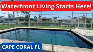 Rare Find: A Unique Waterfront Pool Home in Cape Coral Florida  You Must See Now! Homes for sale