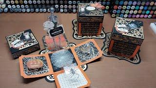 HSN Anna Griffin Halloween rub ons explosion box, let's make it!!!