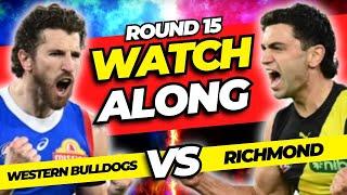 WESTERN BULLDOGS vs RICHMOND | Round 15 2025 LIVE AFL Watchalong