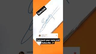 How to make signatures of Sehrish | Sehrish name signatures | How to write Sehrish #shorts #ytshorts