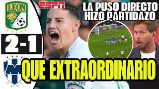 QUÉ ESTRAORDINARIO JAMES RODRÍGUEZ HOY HACE HISTORIA EN MÉXICO ESTALLO EL ESTADIO BRUTAL SORPRENDE