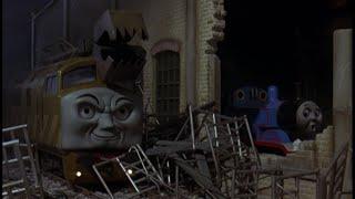 Thomas and the Magic Railroad sound effects: Diesel 10 attacks the Sheds