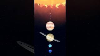 Sizes and Distances in the Solar System ️ #solarballs #hindi #solarsystem #animation #space