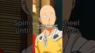 Spinning the wheel until Saitama loses #shorts