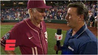 FSU coach Mike Martin interview after final game of 40-year career | College World Series