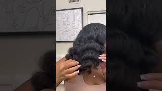 EASY FLEXI ROD SET ON NATURAL HAIR #voluminoushair #flexirods #curlyhair #hairtutorial