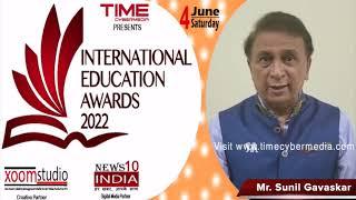 International Education Awards 2022 Nomination Promo with Mr. Sunil Gavaskar