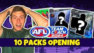 10 PACKS 2024 AFL Teamcoach opening! | INSANE LUCK!