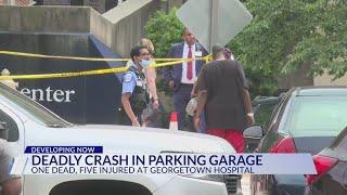 1 dead, 5 hurt after being hit by a car at MedStar Georgetown University Hospital in DC