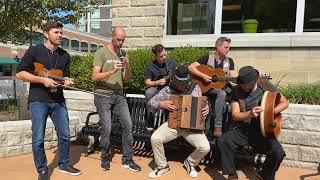 Doolin with Dave Curley and Colin Farrell perform on Floyd's Bench