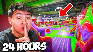 Overnight Challenge in WORLDS BIGGEST BOUNCE HOUSE!