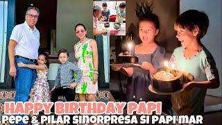 PEPE & PILAR MAY SORPRESA PARA SA KNILNG PAPI MAR ROXAS NGAYONG BIRTHDAY NITO NAPAKABIBO TALAGA