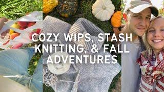 cozy fall knits, stash knitting, and autumnal New England adventures  | knitting podcast ep. 3