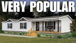 This mobile home model is a TOP pick among MANY! Prefab House Tour