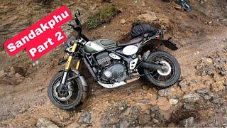 SANDAKPHU is not EASY - Toughest Road on Triumph Scrambler 400x - Part 2