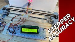 "Measuring the Accuracy of Stepper Motor Movement Distance"