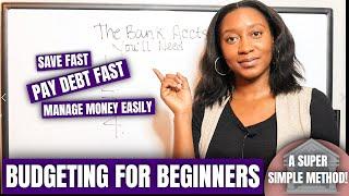 A SUPER SIMPLE BUDGETING METHOD FOR BEGINNERS: How to Budget Monthly for Beginners | KeAmber Vaughn