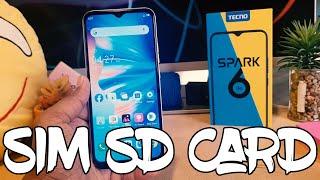 How To Insert SIM & SD Card In Tecno Spark 6 Go