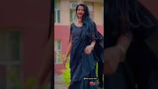 #black #saree #blacksaree