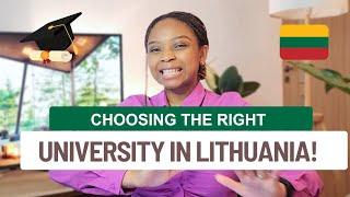 TOP 7 UNIVERSITIES IN LITHUANIA FOR YOUR 2024 STUDIES! Don't make a mistake.