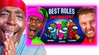 THROWBI RETURNS!! SIDEMEN AMONG US BUT ITS ONLY THE BEST ROLES (REACTION)