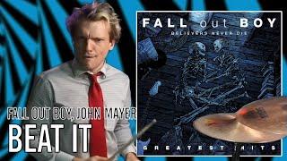 Fall Out Boy, John Mayer - Beat It | Office Drummer [First Time Hearing]