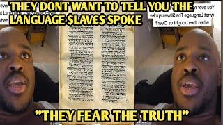 "BLK AMERICANS ORIGINAL LANGUAGE IS HEBREW,THE REAL JEWS LANGUAGE"