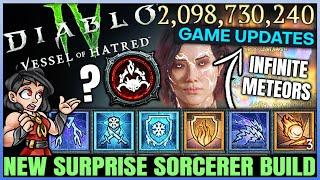 Diablo 4 - New Best Buffed BILLION DAMAGE Sorcerer Meteor Build - S6 Super Speed Armageddon Guide!