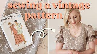 Sewing a Vintage Pattern in 1 Day! | Sew With Me