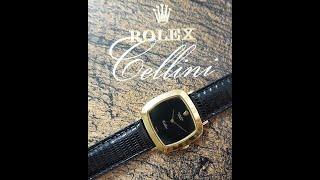 1970 Rolex Cellini 18k Gold men's vintage dress watch.  Model reference 3830 J.