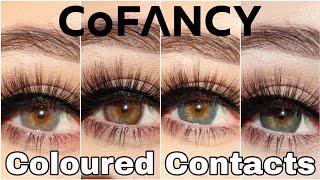 Natural Looking Coloured Contact Lenses Haul | CoFANCY Prescription Coloured Contacts Review